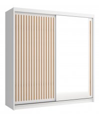 Ormar s kliznim vratima Royal 200 - bijela/votan