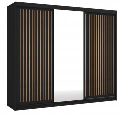 Ormar s kliznim vratima Royal 250 - crna/votan