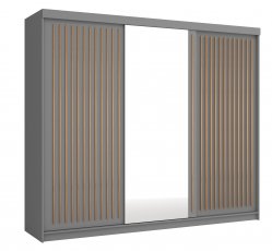 Ormar s kliznim vratima Royal 250 - siva/votan