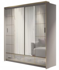 Ormar s kliznim vratima Sevilla LED 200 - siva