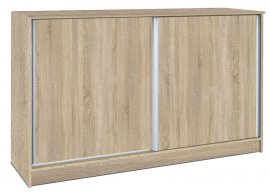 Komoda s kliznim vratima Mini - hrast sonoma/wenge
