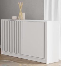 Komoda Royal - bijela/siva