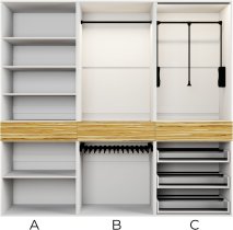 Arkos meble - Modul C za garderobni ormar Massimo