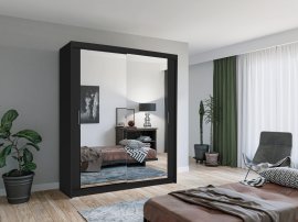 Ormar Lux 180 cm - crni