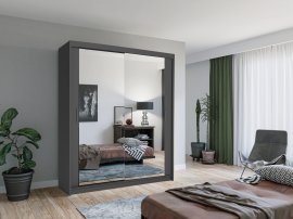 Ormar Lux 180 cm - sivi