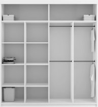 Arkos meble - Ormar Lux 203 cm - crni