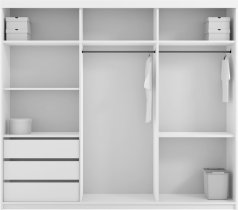 Arkos meble - Ormar Lux 250 cm - sivi