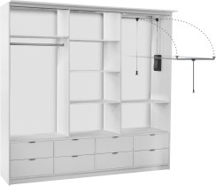 Arkos meble - Ormar Malaga LED - 250 cm