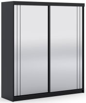 Arkos meble - Ormar Smart 200 cm - crni