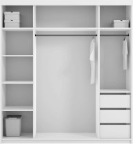 Arkos meble - Ormar Smart 200 cm - crni