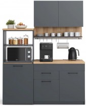 Garant - Multifunkcijska kuhinja Sense - 160 cm - antracit/artisan hrast