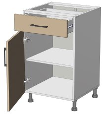 Donji element Modest - LD-(1+1)50/82 – korpus bijela