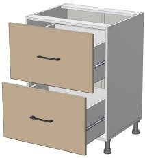 Donji element Modest - LD-(1+1)60/82 – korpus bijela