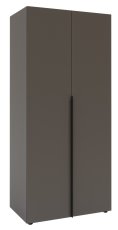 Garderobni dvokrilni ormar Solo 2D - grafitno siva