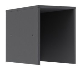 Gornja polica za ravni regal Solo - grafitno siva