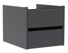 Set ladica Dr 1 za garderobne ormare Solo 1D Sh, 2D, 3D T, 4D T - grafitno siva