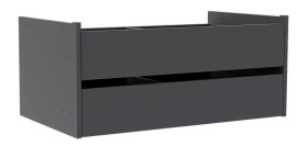 Set ladica Dr 2 za garderobne ormare Solo 2D Sh - grafitno siva