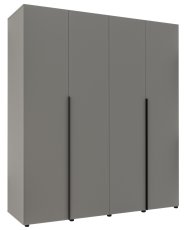 Garderobni četverokrilni ormar Solo 4D T - siva