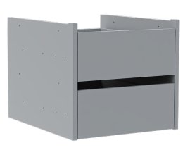 Set ladica Dr 1 za garderobne ormare Solo 1D Sh, 2D, 3D T, 4D T - siva