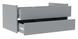 Set ladica Dr 2 za garderobne ormare Solo 2D Sh - siva