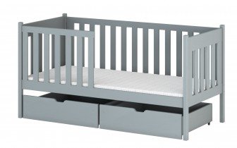 Lano - Dječji krevet Alicja - 80x160 cm - Siva