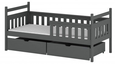 Lano - Dječji krevet Emma - 80x160 cm - Graphite