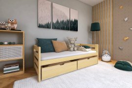 Dječji krevet Ergo - 80x160 cm - Bor