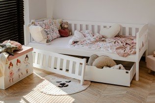 Lano - Dječji krevet Gucio - 80x200 cm - Bijela