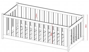 Lano - Dodatna ograda V3 za dječji krevet