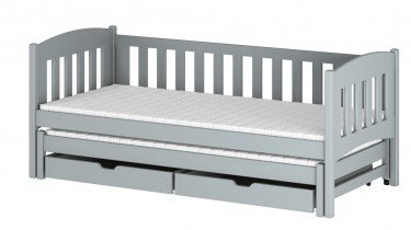 Lano - Dječji krevet s dodatnim ležajem Amelka - 80x160 cm - Siva