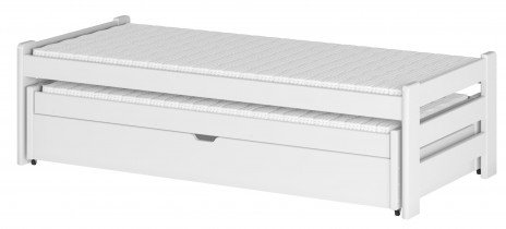 Lano - Dječji krevet s dodatnim ležajem Anis - 80x160 cm - Bijela