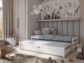 Lano - Dječji krevet s dodatnim ležajem Anis - 80x160 cm - Bijela