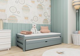 Lano - Dječji krevet s dodatnim ležajem Anis - 80x160 cm - Siva
