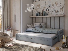 Lano - Dječji krevet s dodatnim ležajem Anis - 80x160 cm - Sivaa