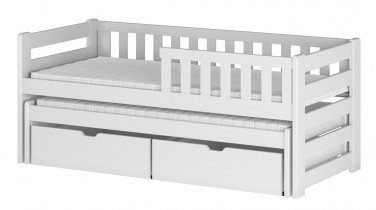 Lano - Dječji krevet s dodatnim ležajem Bolko - 90x200 cm - Bijela