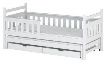 Lano - Dječji krevet s dodatnim ležajem Dominik - 80x160 cm - Bijela