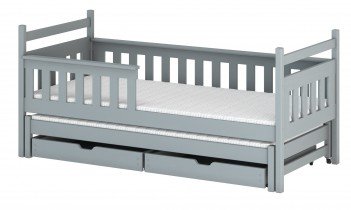 Lano - Dječji krevet s dodatnim ležajem Dominik - 80x160 cm - Siva