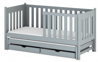 Lano - Dječji krevet s dodatnim ležajem Kaja - 80x160 cm - Sivaa