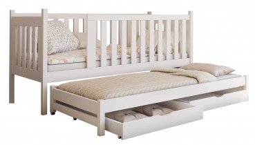 Lano - Dječji krevet s dodatnim ležajem Kaja - 80x160 cm - Bijela