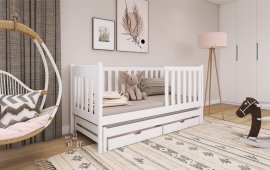 Dječji krevet s dodatnim ležajem Kaja - 80x160 cm - Bijela