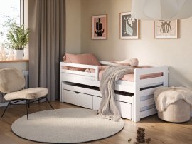 Lano - Dječji krevet s dodatnim ležajem Senso - 80x180 cm - Bijela