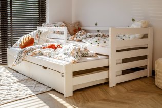 Lano - Dječji krevet s dodatnim ležajem Senso - 80x200 cm - Bijela
