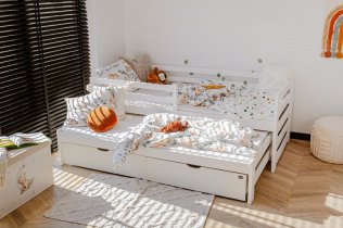 Lano - Dječji krevet s dodatnim ležajem Senso - 90x200 cm - bijela