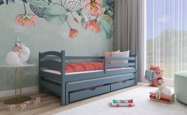 Lano - Dječji krevet s dodatnim ležajem Tosia - 80x160 cm - Siva