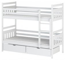 Lano - Krevet na kat Adas - 80x200 cm - Bijela