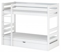 Lano - Krevet na kat Aya - 90x200 cm - Bijela