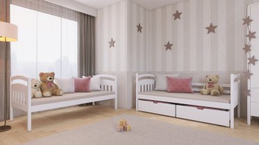 Lano - Krevet na kat Gabi - 80x180 cm - Bijela