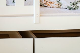 Lano - Krevet na kat Ignas - 80x160 cm - Bijela