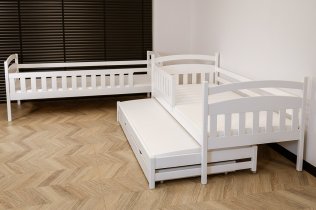 Lano - Krevet na kat s dodatnim ležajem Blanka - 90x190 cm - bijela