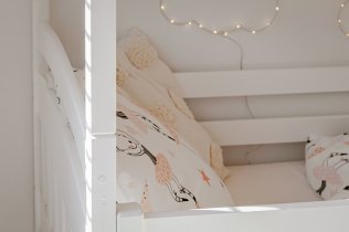 Lano - Krevet na kat s dodatnim ležajem Blanka - 90x190 cm - bijela